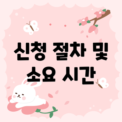 신청 절차 및 소요 시간