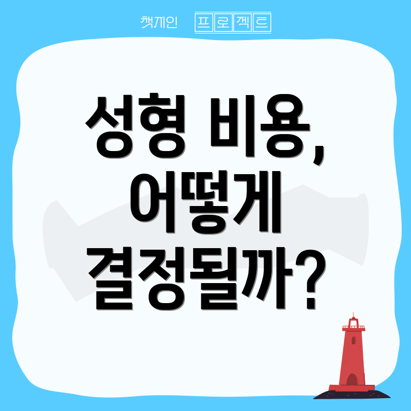 성형 비용, 어떻게 결정될까?
