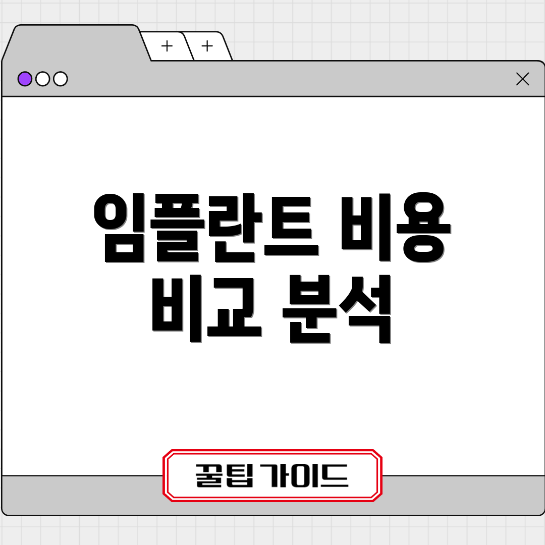 임플란트 비용 비교 분석