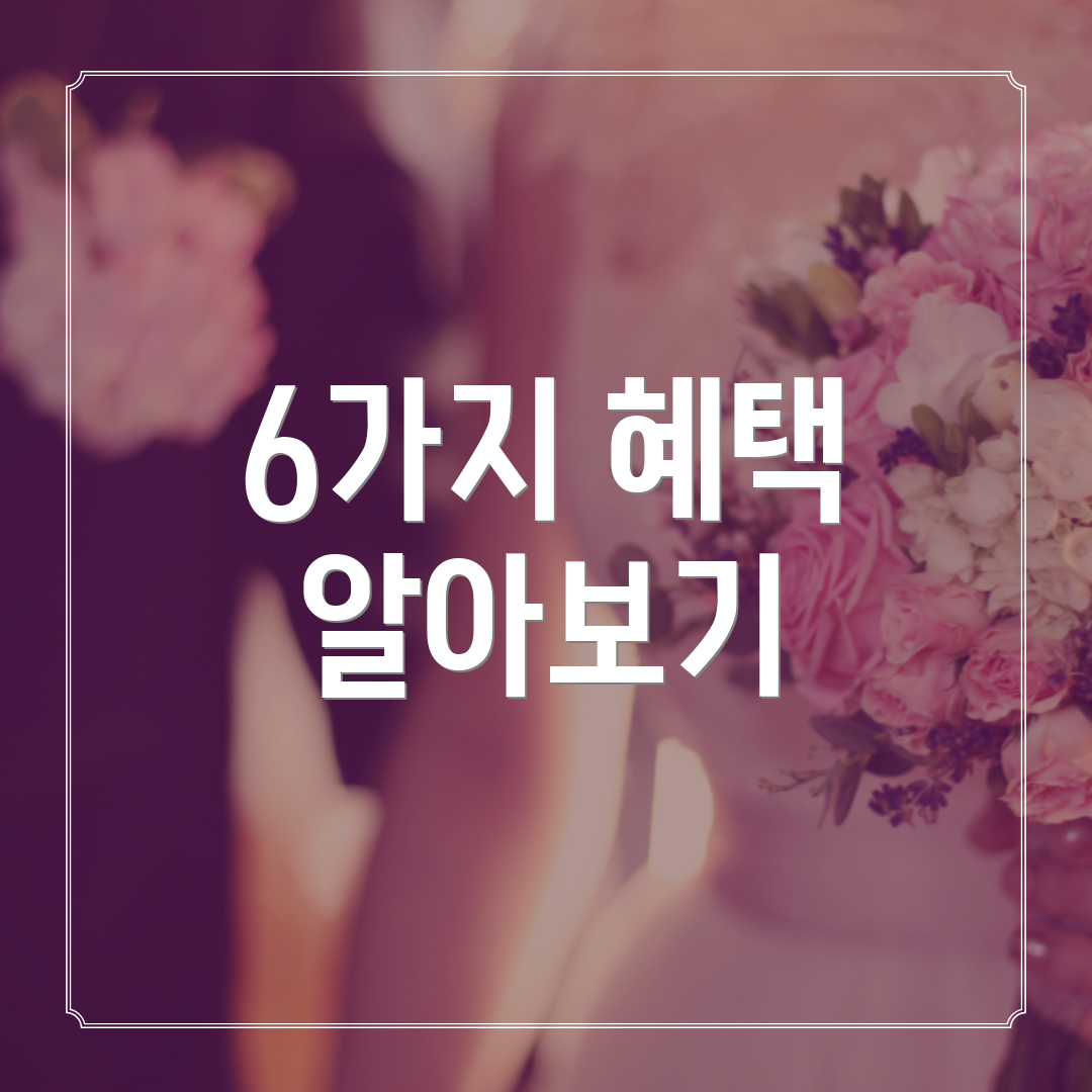 6가지 혜택 알아보기