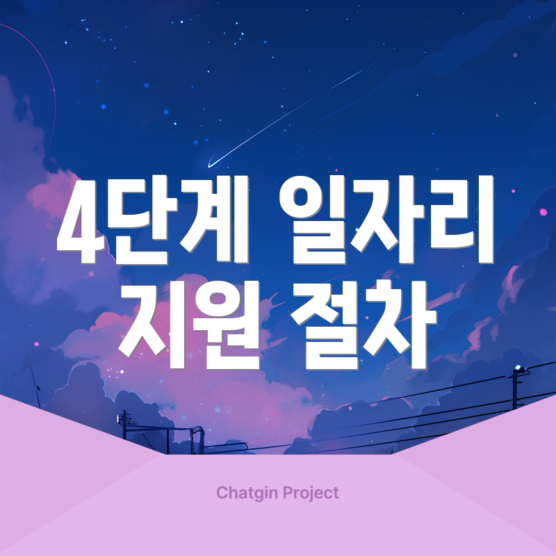 4단계 일자리 지원 절차