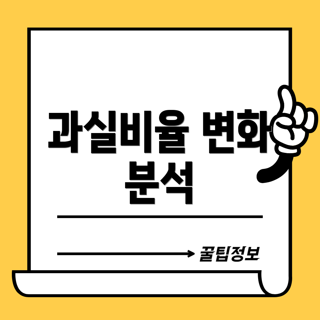 과실비율 변화 분석