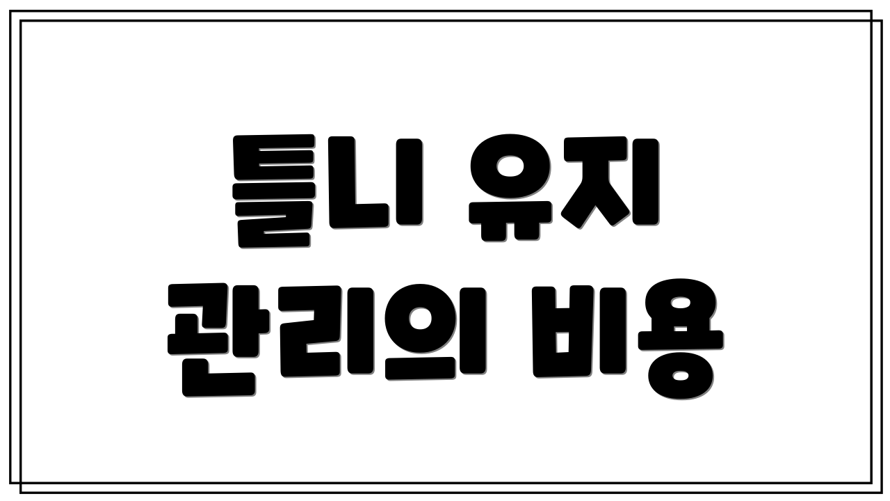 틀니 유지 관리의 비용