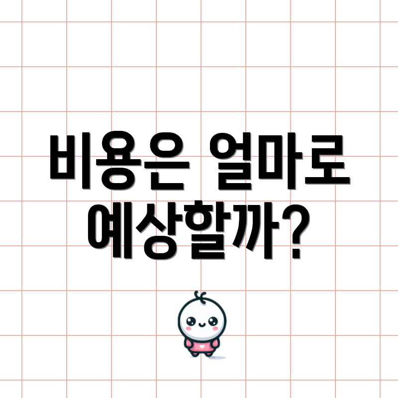 비용은 얼마로 예상할까?