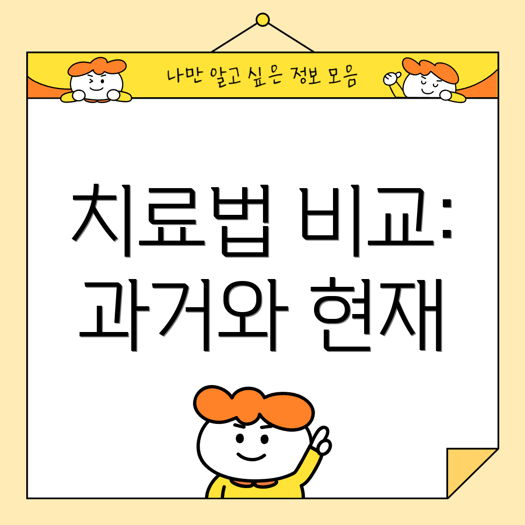 치료법 비교: 과거와 현재