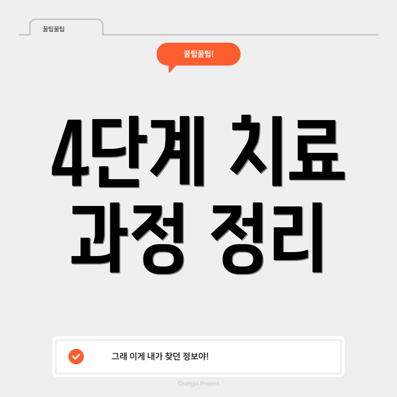 4단계 치료 과정 정리