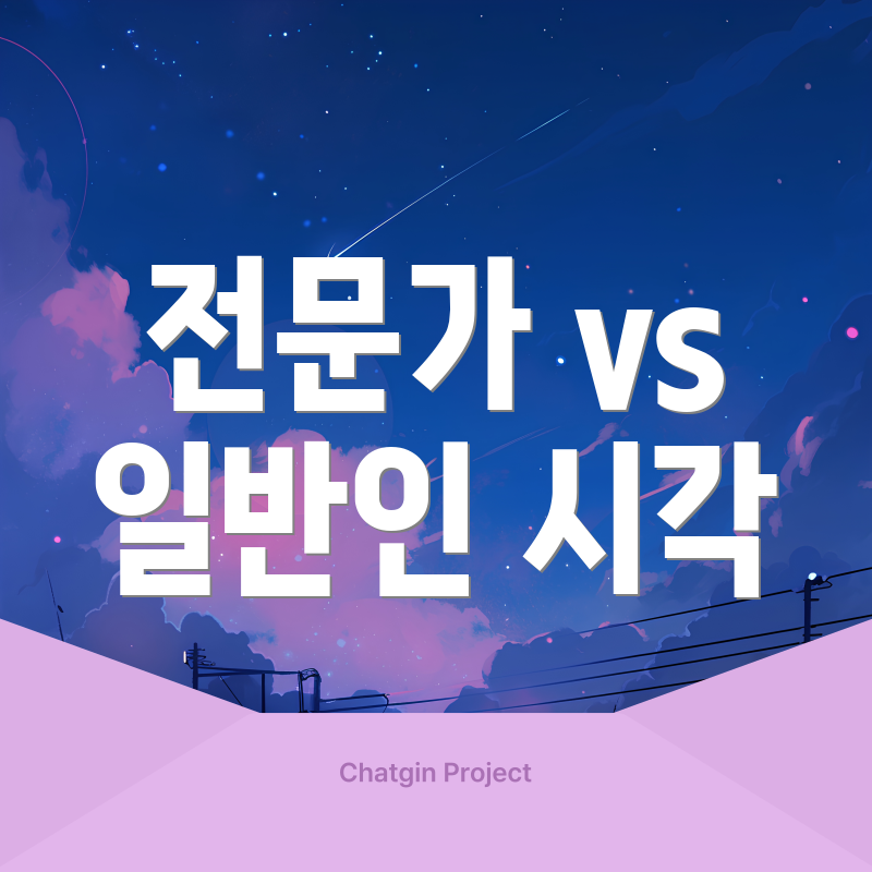 전문가 vs 일반인 시각