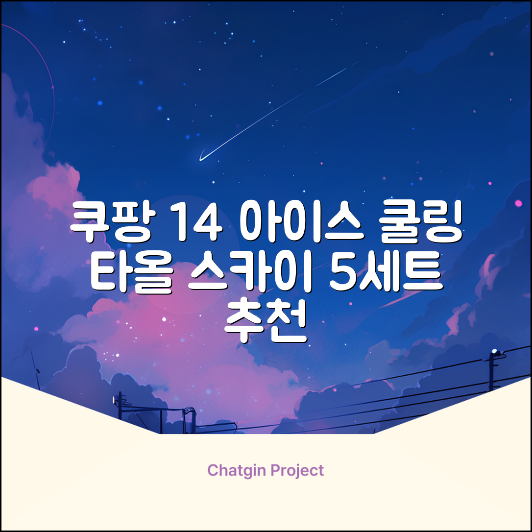 [쿠팡입점 1+4 이벤트] 아이스 쿨링 스포츠타올 건식 급냉 타올, 5세트, 스카이블루 추천 리뷰