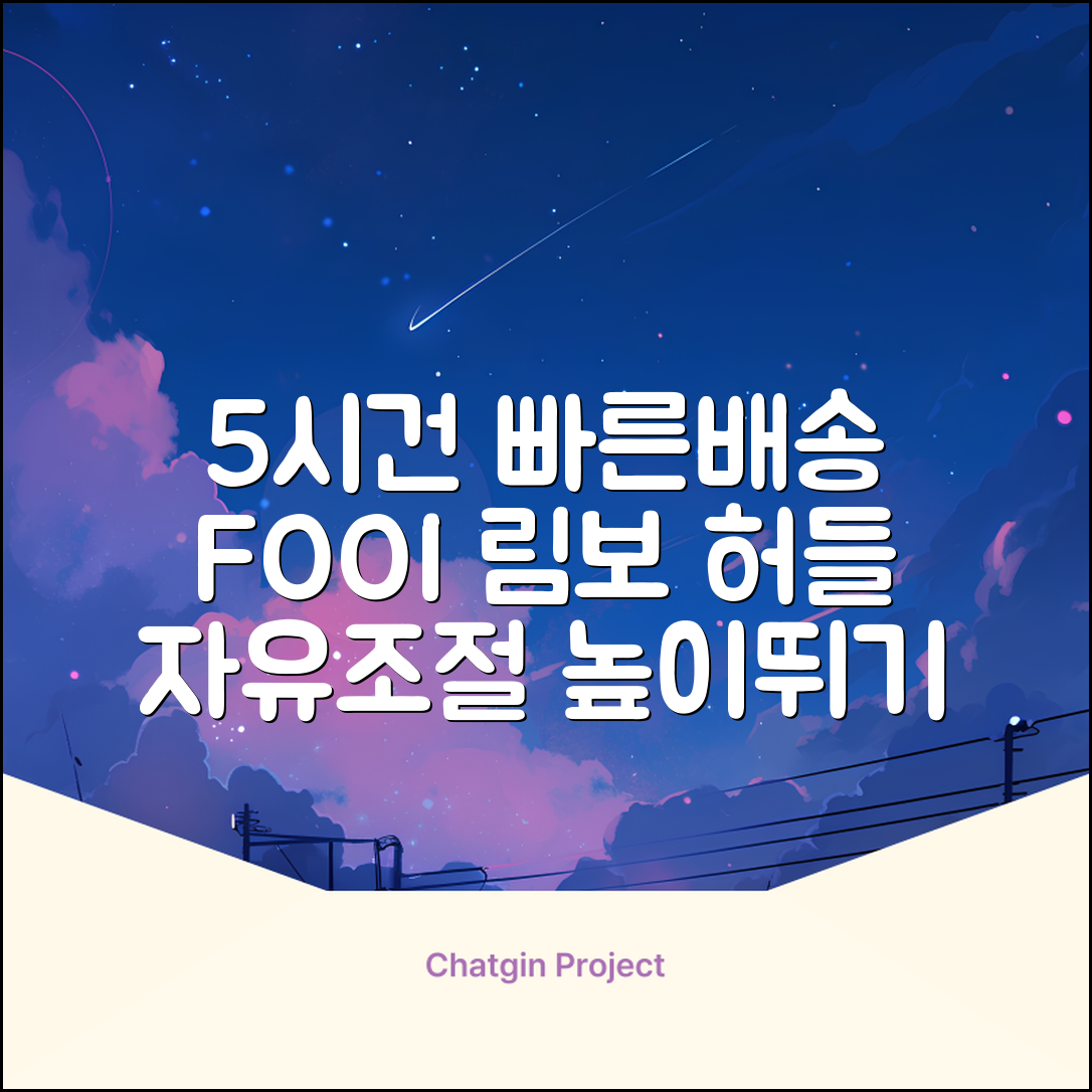 5시건 당일배송 FOOI 휴대용 자유조절 림보 허들 높이뛰기 세트 2종 빠른배송, 1개 추천 리뷰