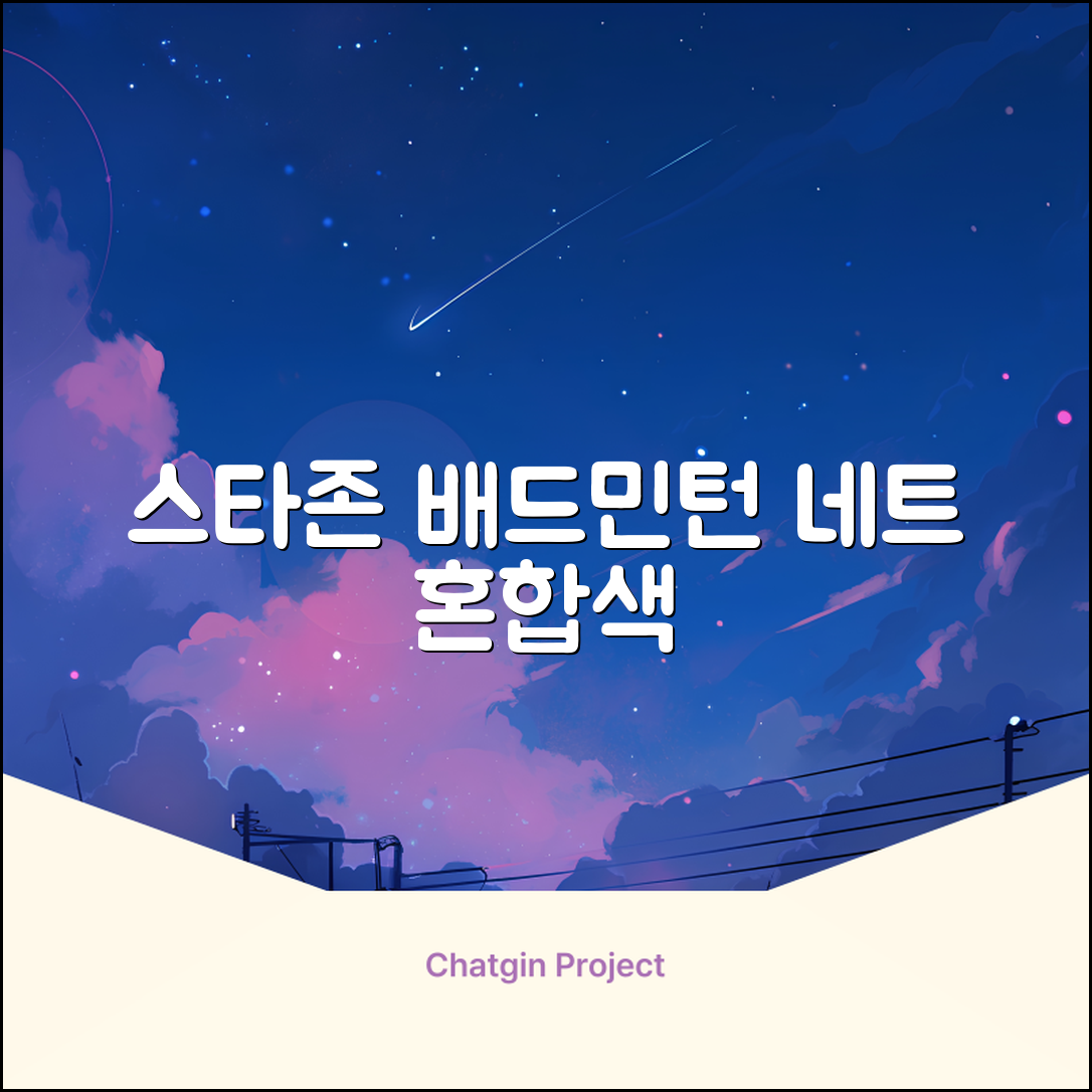 스타존 배드민턴 그물 네트 + 가방, 혼합색상, 1세트 추천 리뷰