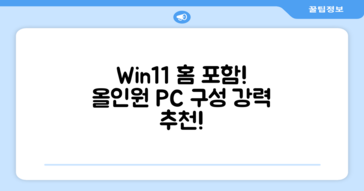 WIN11 Home 포함 올인원 구성