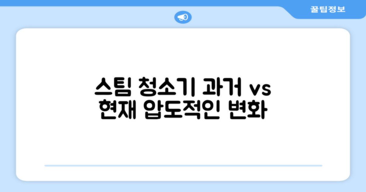 스팀 청소기, 이전과 현재