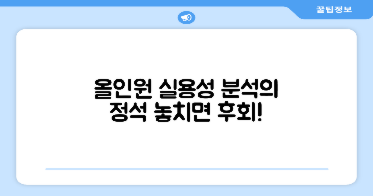 올인원 실용성 분석