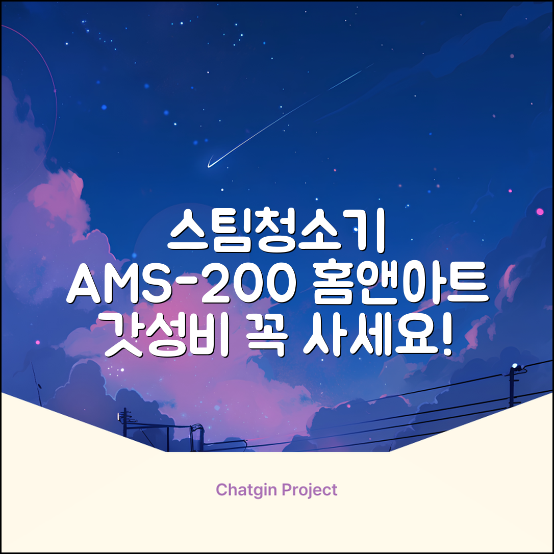 홈앤아트 퓨어 스팀청소기 AMS-200 추천 리뷰