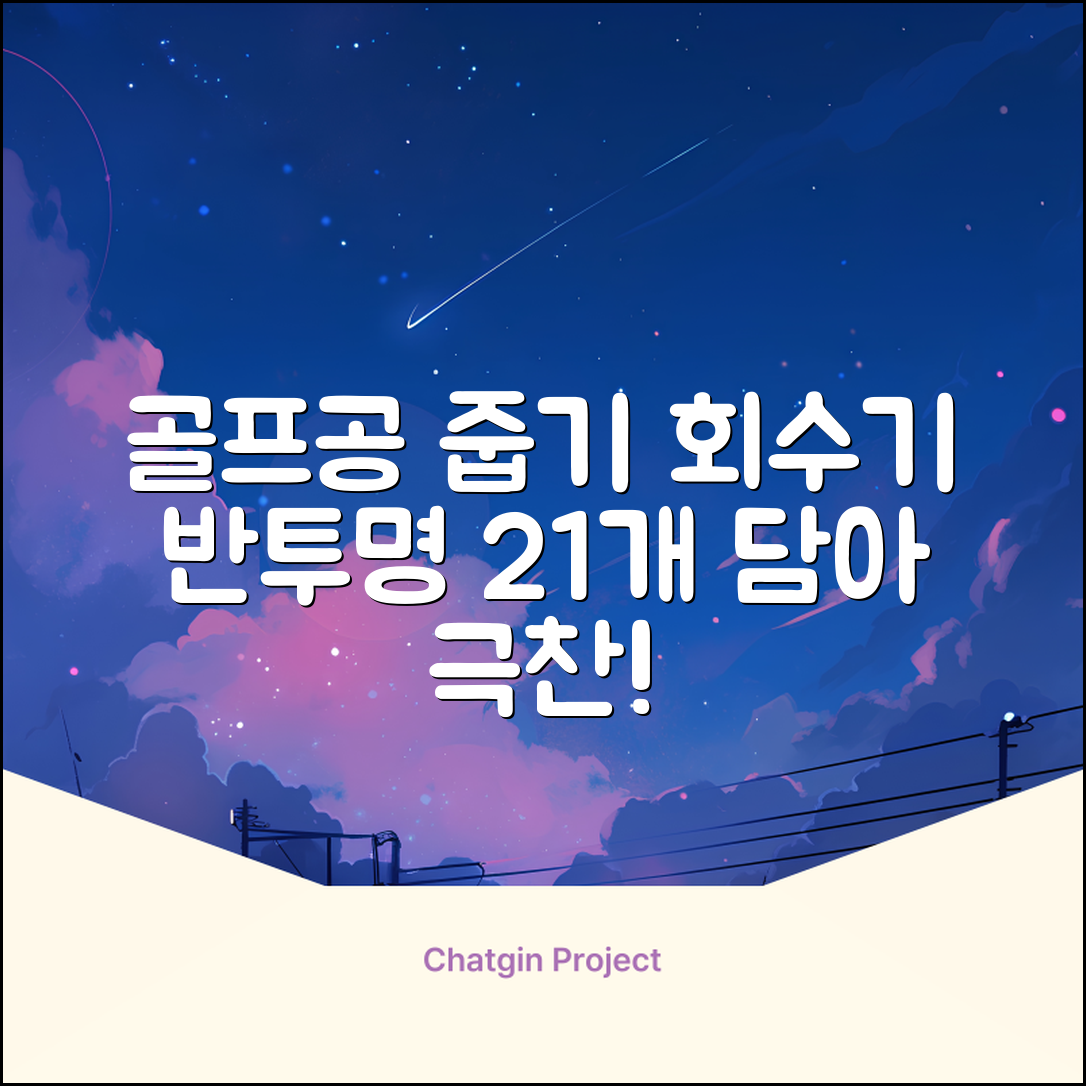 골프공 픽업기 줍기 회수기 수집기 수거기 공21개, 반투명, 1개 추천 리뷰