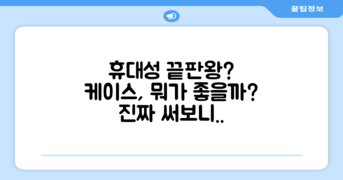 휴대성, 케이스는 어떤가?