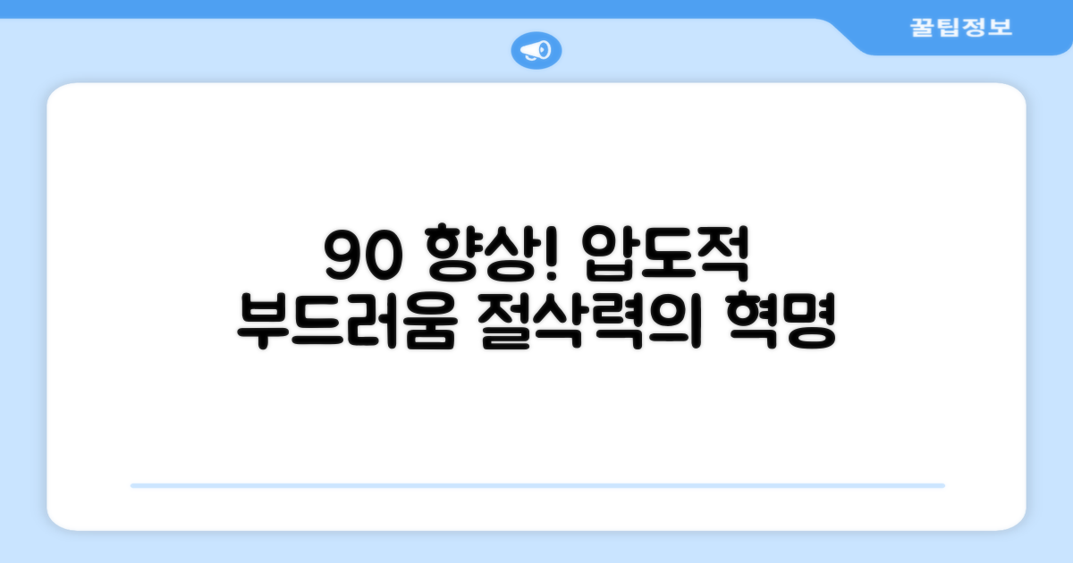 90% 더 부드러운 절삭력