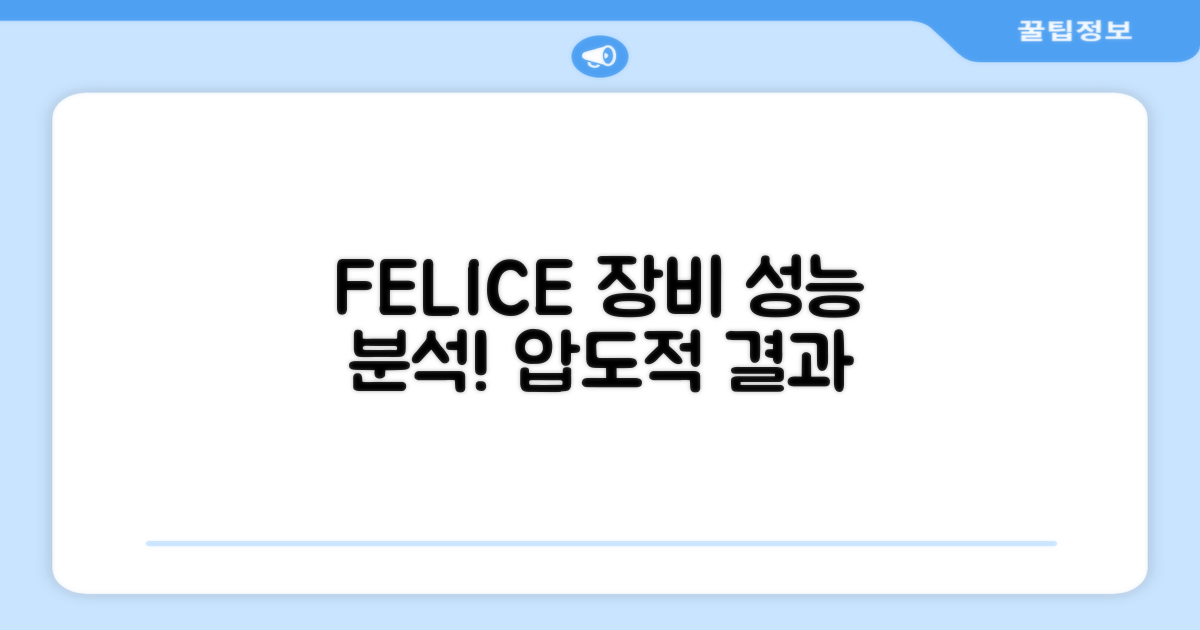 FELICE 장비, 성능 분석