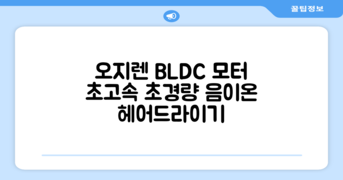 오지렌 초고속 고출력 초경량 음이온 BLDC 모터 헤어 드라이기, 화이트 추천 리뷰
