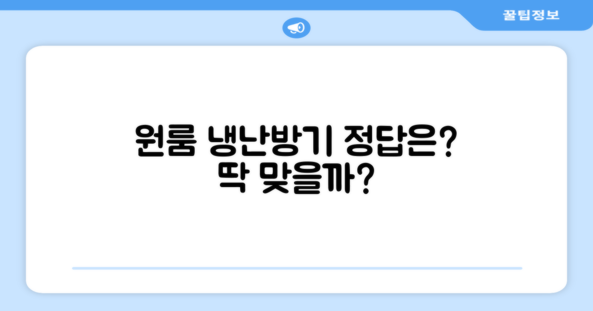 냉난방기, 원룸에 딱 맞을까?