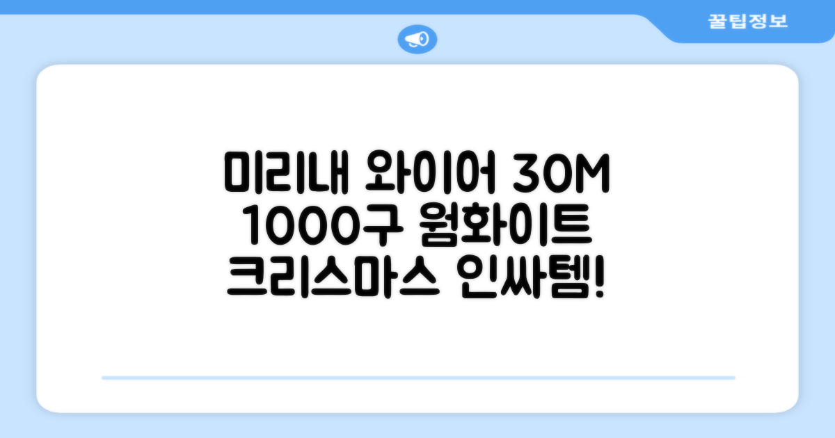 아리조명 LED 미리내 와이어 지네 전구 크리스마스 장식 줄 조명 30M 1000구 실버코팅, 웜화이트, 1개 추천 리뷰