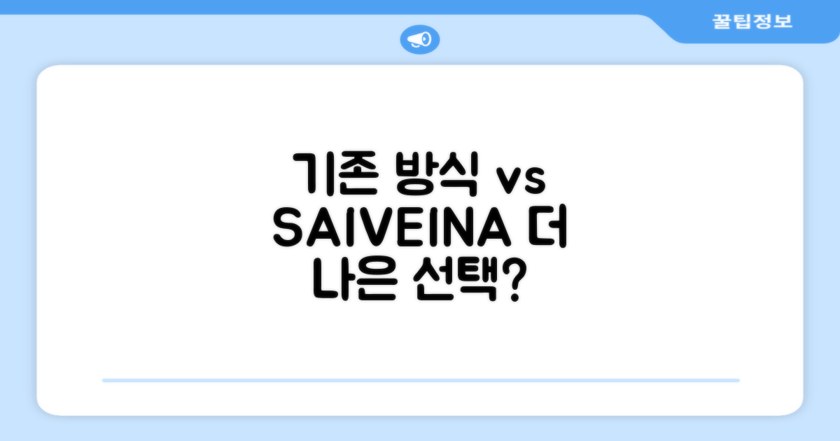 기존 방식과 SAIVEINA 비교