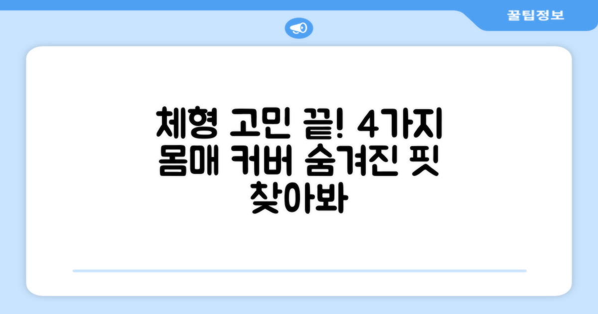 4가지 체형 커버