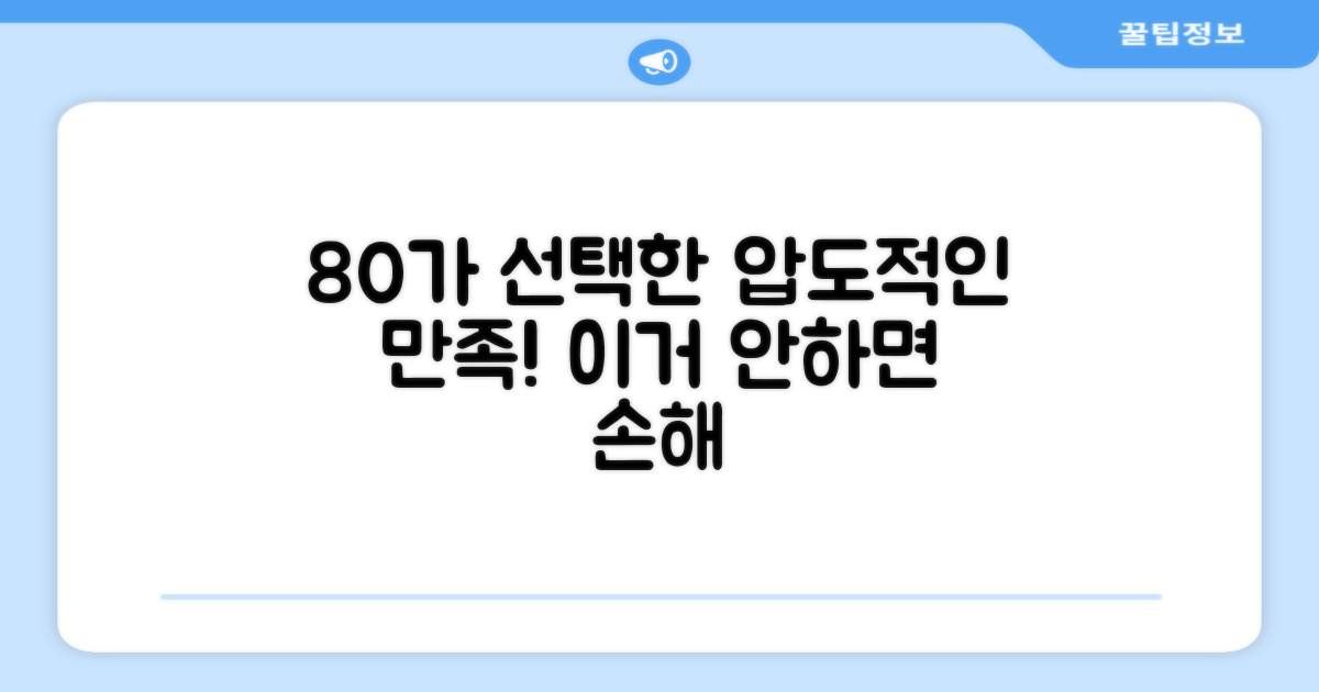 80% 이상 사용자 만족