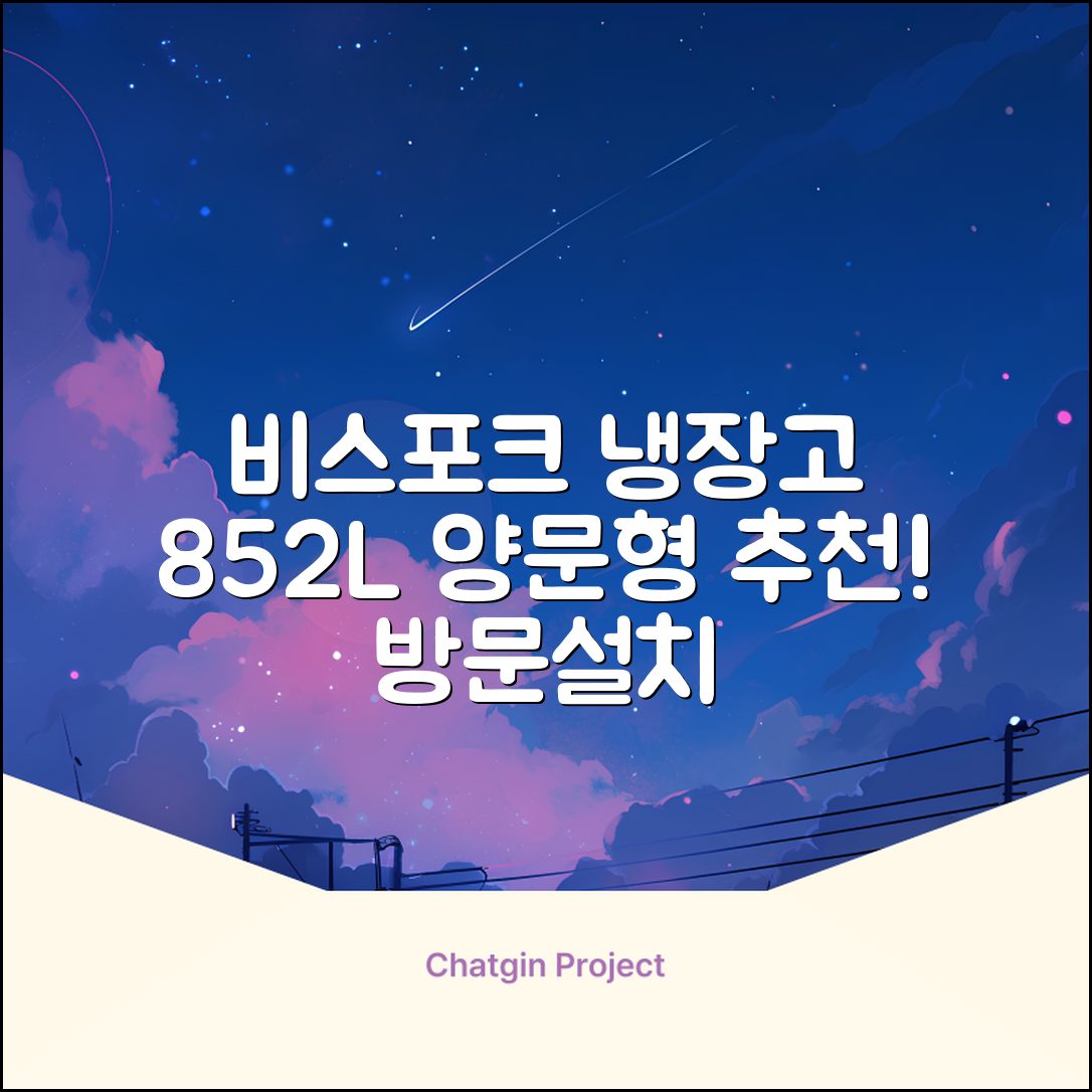 [색상선택형] 삼성전자 비스포크 852L 2도어 양문형 냉장고 방문설치, RS84DB5002CW 추천 리뷰
