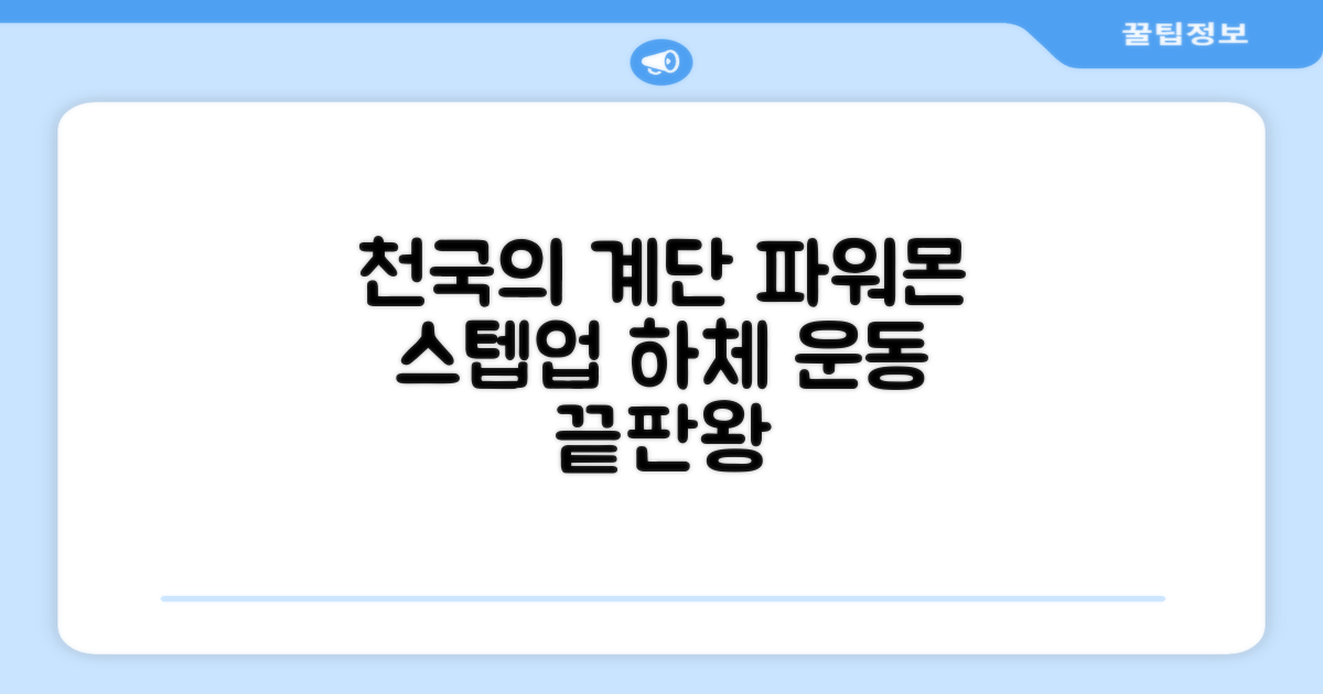 파워몬 천국의계단 스텝업 스텝퍼 스텝밀 에어 클라이머 계단오르기 홈트 실내 하체 운동기구, 파워몬 스텝업 추천 리뷰