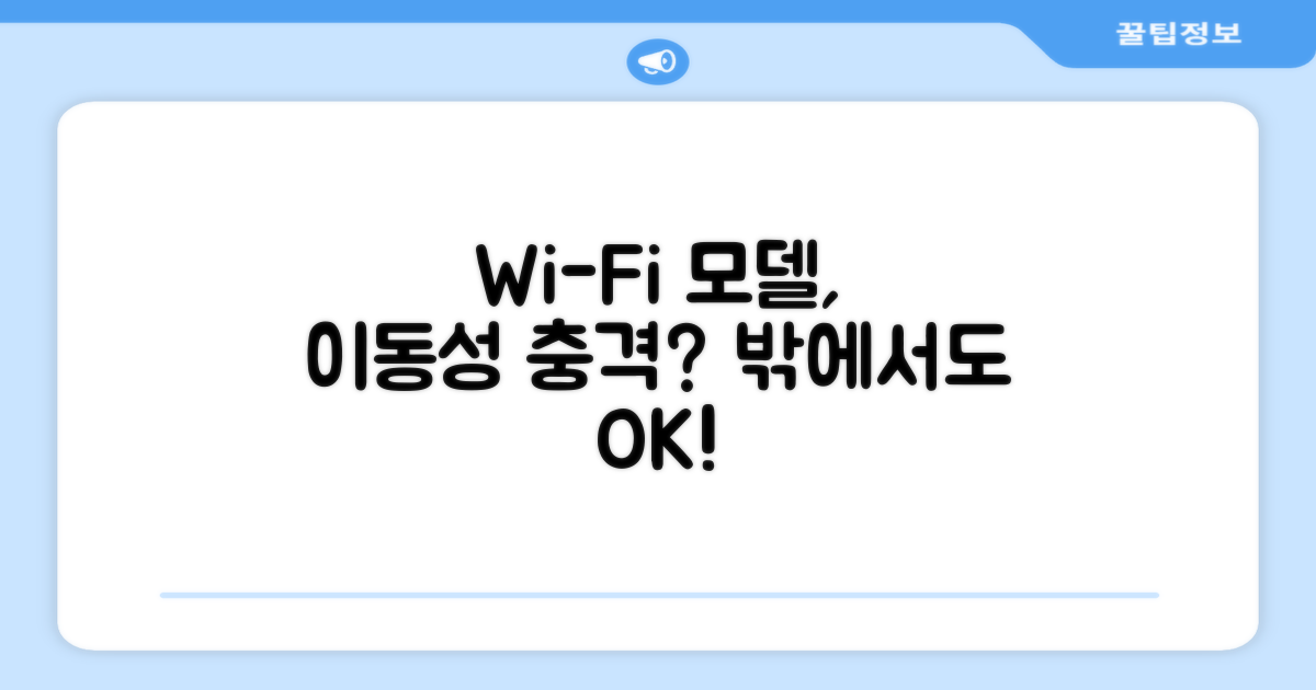 Wi-Fi 모델, 이동성은?