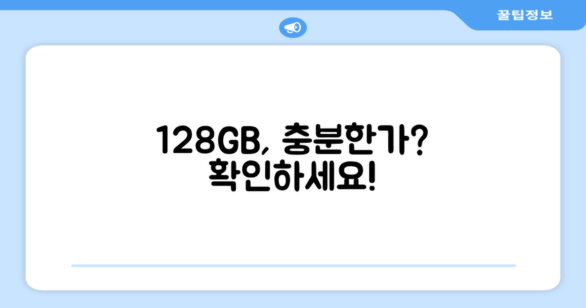 128GB: 당신에게 충분한가?