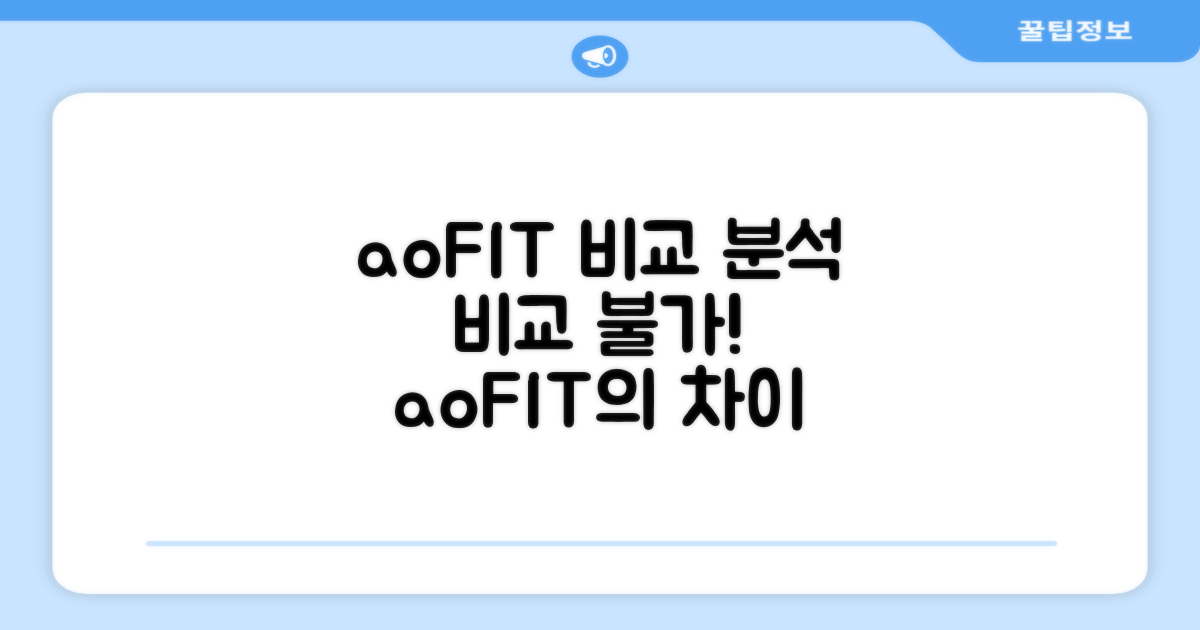 aoFIT, 다른 보호대와 비교