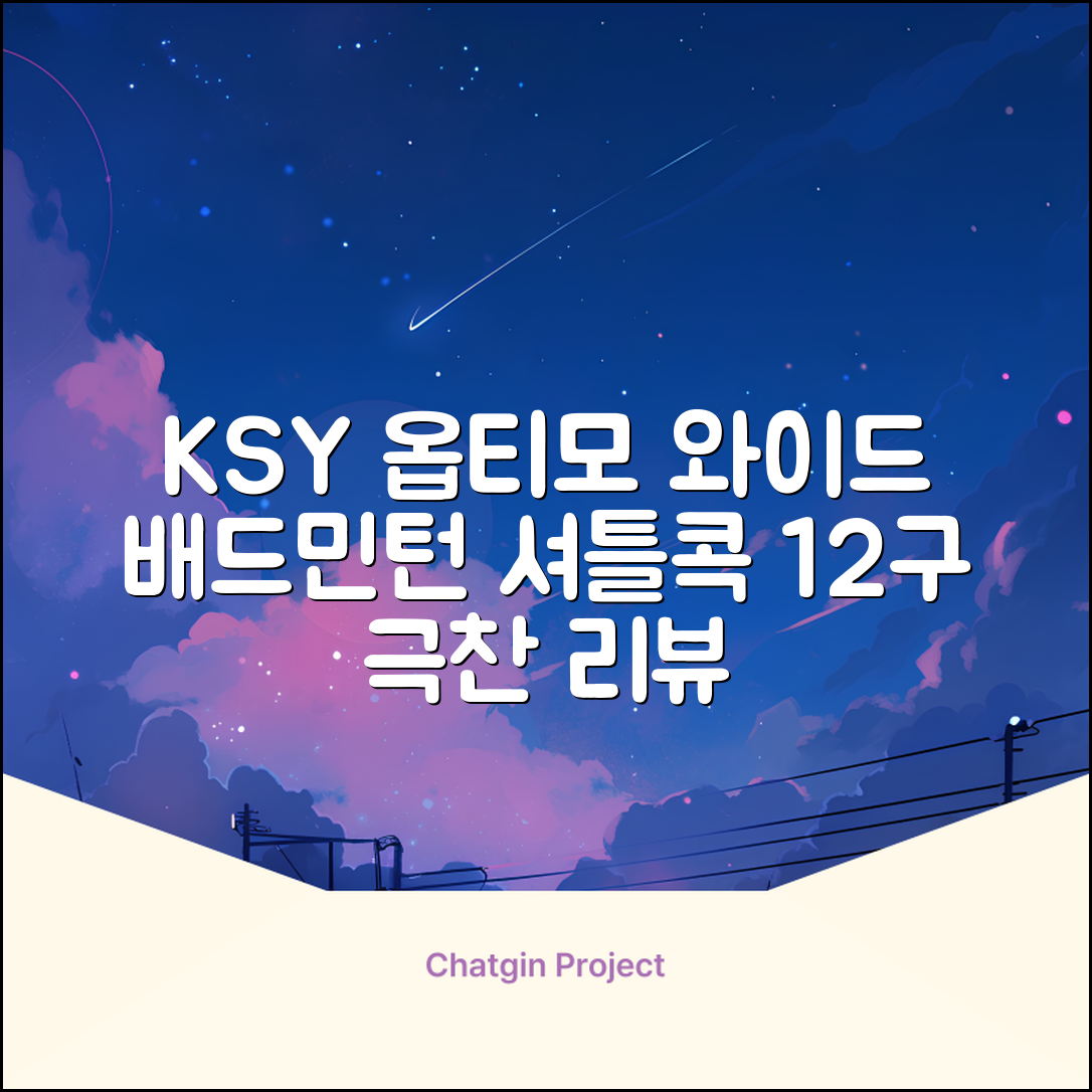 ksy 옵티모 와이드 배드민턴 셔틀콕, 화이트, 12개입, 1개 추천 리뷰