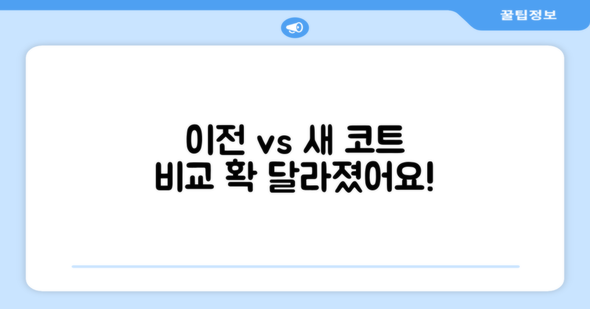 이전 코트 vs 새 코트