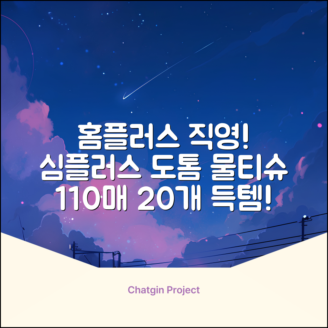 홈플러스 공식 본사 직영 simplus 도톰한 물티슈 캡형 저자극 심플러스 시그니처, 110매입, 20개 추천 리뷰