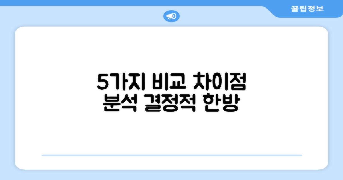 5가지 차별점 분석