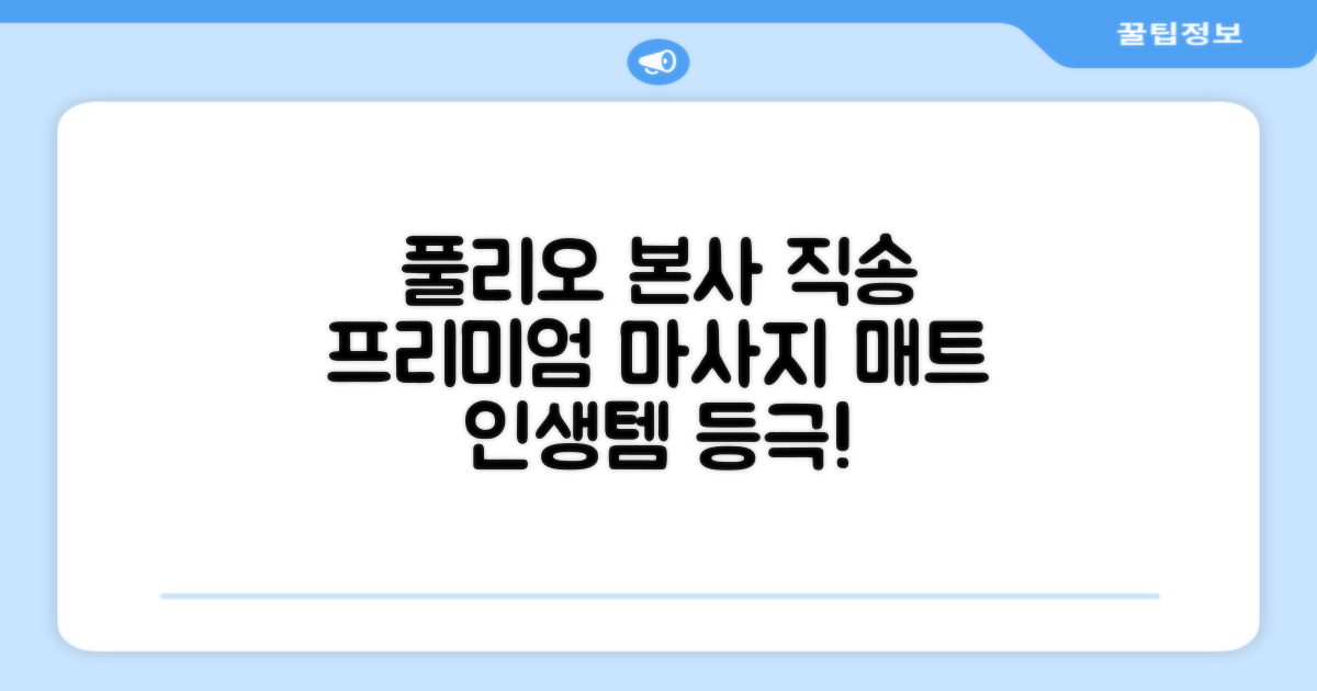 [풀리오 본사] 풀리오 프리미엄 마사지 매트 추천 리뷰