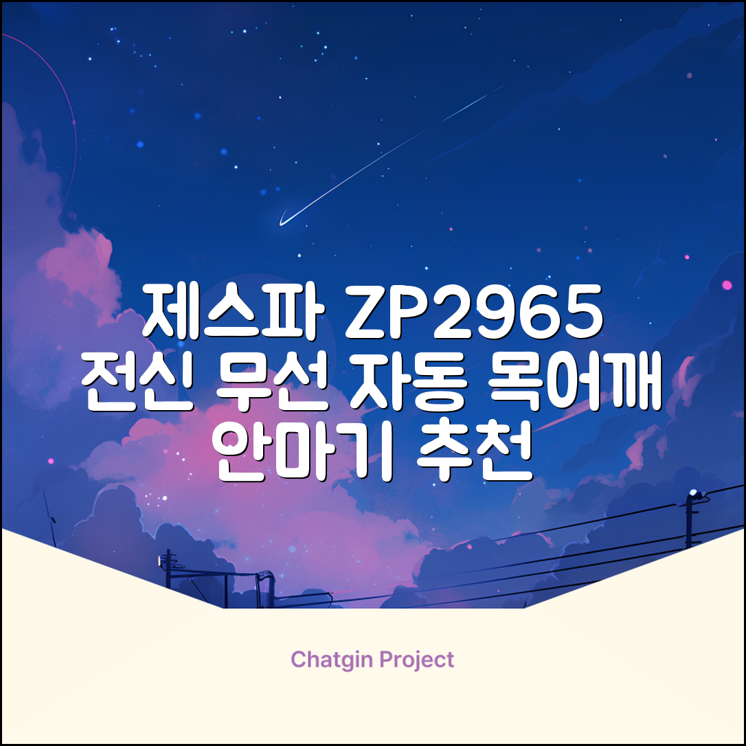 제스파 클래식 전신 무선 자동 마사지건 목어깨 안마기 ZP2965, 블랙 + 로즈골드 추천 리뷰