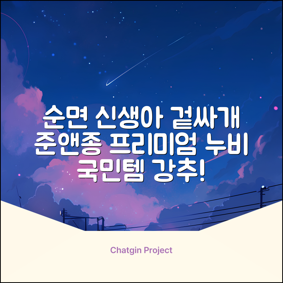 준앤종 프리미엄 순면 신생아 누비 겉싸개 추천 리뷰