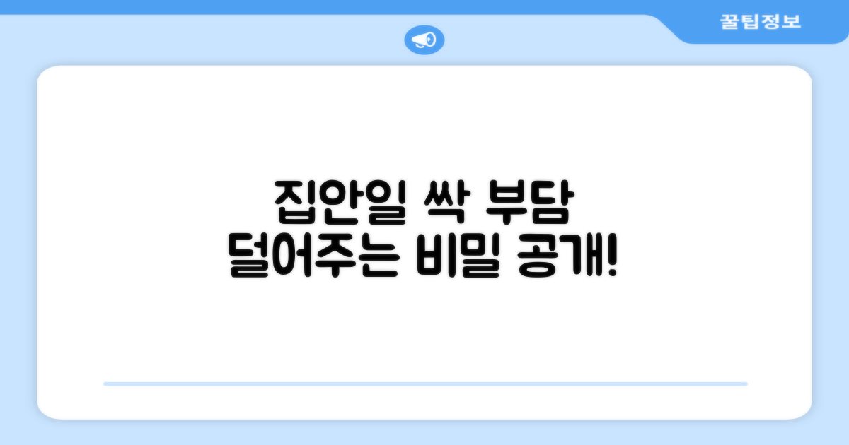집안일 부담 덜어주는 힘